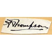 ALEXANDER RICHARD THOMPSON CRICKET AUTOGRAPH