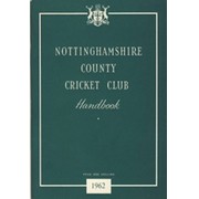 NOTTINGHAMSHIRE COUNTY CRICKET CLUB HANDBOOK 1962