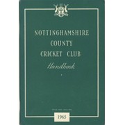 NOTTINGHAMSHIRE COUNTY CRICKET CLUB HANDBOOK 1965