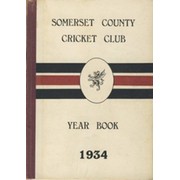 SOMERSET COUNTY CRICKET CLUB YEARBOOK 1934