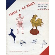 NZ MAORIS V FRANCE 1961 RUGBY PROGRAMME