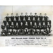 NEW ZEALAND 1963-64 RUGBY PHOTOGRAPH