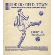 HUDDERSFIELD TOWN V MANCHESTER CITY 1938 (CITY