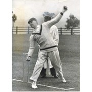 WILFRED RHODES  (YORKSHIRE & ENGLAND) 1949 CRICKET PHOTOGRAPH