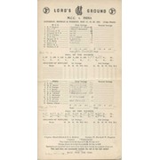 MCC V INDIA 1952 (LORD