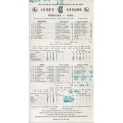 MIDDLESEX V INDIA 1971 CRICKET SCORECARD