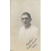 BILLY WILLIAMS (CARDIFF CITY, NORTHAMPTON TOWN & WALES) SIGNED FOOTBALL PHOTOGRAPH