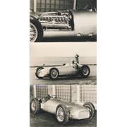 BRM CAR AT 1950 LAUNCH - 4 MOTOR RACING PHOTOGRAPHS