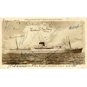 ENGLAND 1956-57 SIGNED CRICKET POSTCARD