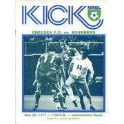 SEATTLE SOUNDERS V CHELSEA 1977 FOOTBALL PROGRAMME