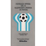 WORLD CUP 1978 TOURNAMENT BROCHURE