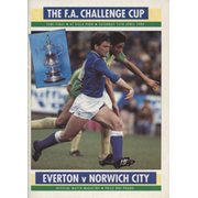EVERTON V NORWICH CITY 1989 (F.A. CUP SEMI-FINAL) FOOTBALL PROGRAMME