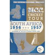 CRICKETERS FROM ENGLAND: OFFICIAL SOUVENIR BROCHURE FOR THE 1956-7 M.C.C. TOUR OF SOUTH AFRICA