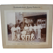 NORTHUMBERLAND 1900 CRICKET PHOTOGRAPH