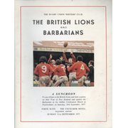 THE BRITISH LIONS AND BARBARIANS LUNCHEON 1977