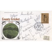 COUNTY CRICKET 1873-1973 OFFICIAL FDC (SIGNED BY 12 KENT PLAYERS)