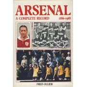ARSENAL: A COMPLETE RECORD 1886-1988