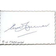 ERIC FREEMAN (AUSTRALIA) CRICKET AUTOGRAPH