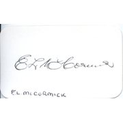 ERNIE MCCORMICK (AUSTRALIA) CRICKET AUTOGRAPH