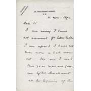 WILLIAM PATTERSON (OXFORD UNIVERSITY & KENT) 1892 CRICKET LETTER