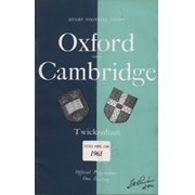 OXFORD V CAMBRIDGE 1961 RUGBY PROGRAMME
