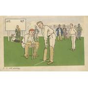 J.C. STILL SCORING (CRICKET CARTOON)