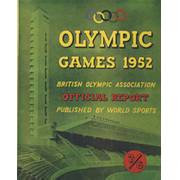BRITISH OLYMPIC ASSOCIATION REPORT - HELSINKI 1952