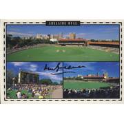 DON BRADMAN SIGNED POSTCARD