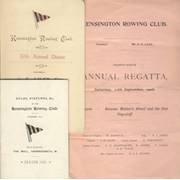 KENSINGTON ROWING CLUB 1908-1916 (COLLECTION OF EPHEMERA)
