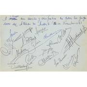 ATLETICO MADRID (ECWC WINNERS) 1962 SIGNED ALBUM PAGE