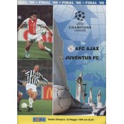 AJAX V JUVENTUS 1996 (CHAMPIONS LEAGUE FINAL) FOOTBALL PROGRAMME