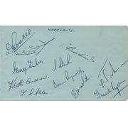 NORTHAMPTONSHIRE 1950S CRICKET AUTOGRAPHS