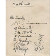 NORTHAMPTONSHIRE 1931 CRICKET AUTOGRAPHS