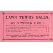 JOHN WISDEN & CO. - LAWN TENNIS BALLS