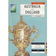 AUSTRALIA  V ENGLAND 1991 (WORLD CUP FINAL) RUGBY PROGRAMME