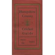 HAMPSHIRE COUNTY CRICKET GUIDE FOR 1933