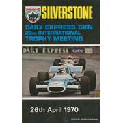 BRDC INTERNATIONAL TROPHY MEETING 1970 MOTOR RACING PROGRAMME