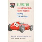 BRDC INTERNATIONAL TROPHY MEETING 1960 MOTOR RACING PROGRAMME