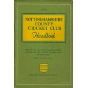 NOTTINGHAMSHIRE COUNTY CRICKET CLUB HANDBOOK 1954
