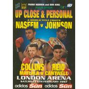 PRINCE NASEEM HAMED V TOM JOHNSON 1997 BOXING PROGRAMME