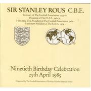 SIR STANLEY ROUS 90TH BIRTHDAY CELEBRATIONS