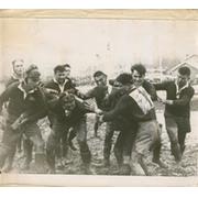 OXFORD UNIVERSITY V GRENOBLE 1950 PRESS PHOTOGRAPH