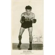 ROCKY GRAZIANO SIGNED BOXING PHOTOGRAPH