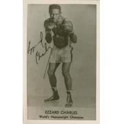 EZZARD CHARLES (USA) BOXING POSTCARD