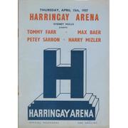 TOMMY FARR V MAX BAER 1937 BOXING PROGRAMME