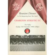 CHARLTON ATHLETIC REUNION DINNER 1998 