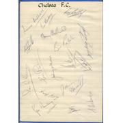 CHELSEA FOOTBALL CLUB 1948 AUTOGRAPH SHEET 