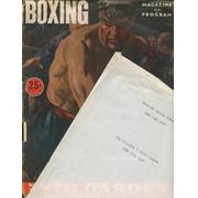 IKE WILLIAMS V TIPPY LARKIN 1947 BOXING PROGRAM