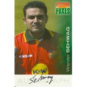 VIRENDER SEHWAG SIGNED POSTCARD