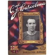 BARCELONA V BURNLEY 1949 (FRIENDLY) FOOTBALL PROGRAMME